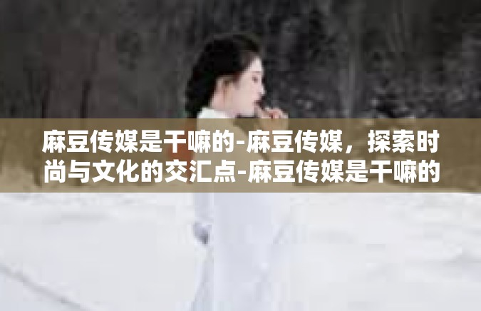 麻豆传媒是干嘛的-麻豆传媒，探索时尚与文化的交汇点-麻豆传媒是干嘛的